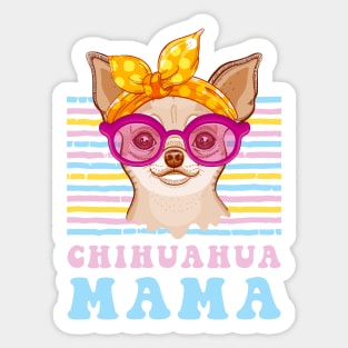 Groovy chihuahua mama - The chihuahua dog lover shirt Sticker